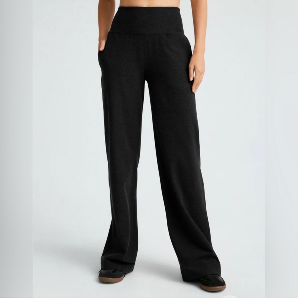 Beyond Yoga Spacedye Laid Back Wide Leg Pant Darkest Night Medium